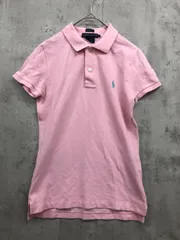 POLO RALPH LAUREN ポロ ラルフローレン ポニー刺繍 コットン スキニーフィット ポロシャツ sizeS/ピンク ■◆ レディース