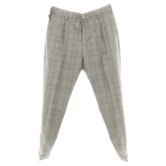 【新品】ヤコブコーエン JACOB COHEN HENRY ウール チェック ドレススラックスパンツ グレーxベージュ【サイズ34】【メンズ】のサムネイル