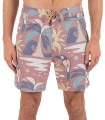Hurley Men's Swimwear Half Pants/Shorts Hurley Mens Phantom Naturals Tailgate 18 Boardshorts Phantom Rose 2