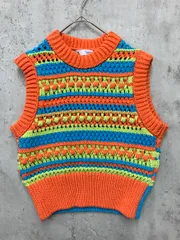 ZARA ザラ 3859/023/330 ニット ベスト sizeM/マルチカラー ■■ レディース