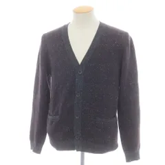 【中古】アルテア Altea ウールコットンナイロンシルク チェック カーディガン ブラウンxグレー【サイズS】【メンズ】のサムネイル