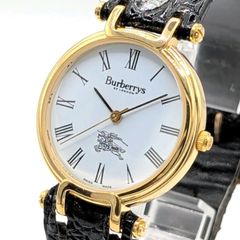 新品電池 稼働 BURBERRY ローマン文字盤 デイト QZ レディース 時計