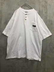 THE CRAFT CREW PRODUCTST ビッグシルエット ヘンリーネックポケット半袖 Tシャツ sizeL/白 ■■ メンズ