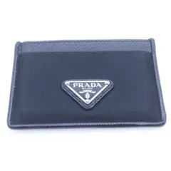PRADA (プラダ) カードケース サフィアーノ レザー キャンパス パスケース ブラック