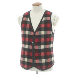 WOOL RICH ウールリッチ　無地　裏地ボア　ウールベスト Wool rich ウールリッチ チェック 裏地ボア ウール ベスト - メルカリ