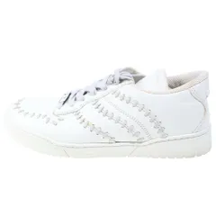 BOTTEGA VENETA (ボッテガヴェネタ) オーバーロックステッチデザイン レザースニーカー ホワイトのサムネイル