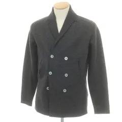 【中古】クルチアーニ CRUCIANI ウール ショールカラー ダブル6B カーディガン ダークグレー【サイズ46】【メンズ】のサムネイル