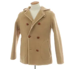 【中古】マッキントッシュ Mackintosh ウール ダブル8ボタン フーデッドコート ベージュ【サイズ38】【メンズ】