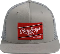 ローリングス メンズ アクセサリー 帽子 Rawlings Red Patch Flex Snapback Hat Grey グレーのサムネイル