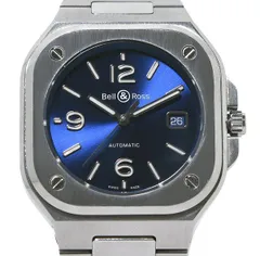 箱・ギャラ付！美品！Bell＆Ross ベル＆ロス BLUE STEEL BR05A-BLU-ST/SST ブルー文字盤 自動巻き メンズのサムネイル
