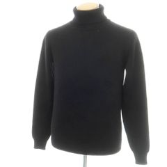 【中古】ロベルトコリーナ ROBERTO COLLINA ミドルゲージウール タートルネックニット ブラック【サイズ46】【メンズ】 中古】ロベルトコリーナ ROBERTO COLLINA ミドルゲージウール