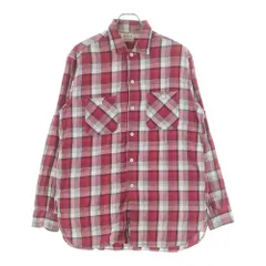 Levi's VINTAGE CLOTHING (リーバイス ビンテージ クロージング) 50-60S ALLIED CLOTHIERS ヴィンテージ マチ付き チェック柄 長袖フランネルシャツ レッド/ホワイトのサムネイル