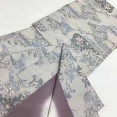 単衣 紬 パステルカラー 花柄 身丈163cm　裄67cm 単衣 紬 パステルカラー 花柄 身丈163cm 裄67cm - メルカリ