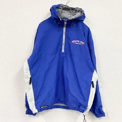 古着 used　90s　Holloway　ハーフジップナイロンプルオーバージャケット　ヴィンテージ　青　ブルー　Sサイズ