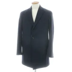【中古】ダーバン D’URBAN ウール チェスターフィールドコート ダークネイビー【サイズＭ】【メンズ】のサムネイル