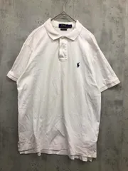 POLO RALPH LAUREN ポロ ラルフローレン ワンポイント 刺繍 ポロシャツ sizeLG/180/100A/白 ■◆ メンズ