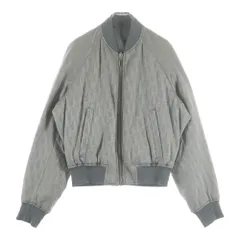 DIOR (ディオール) OBLIQUE REVERSIBLE BOMBER JACKET オブリーク リバーシブル ボンバージャケット グレー 183C432A5043
