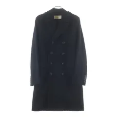 SAINT LAURENT PARIS (サンローランパリ) 碇ボタンダブルブレストチェスターコート ウールコート ブラック 354712 Y980Fのサムネイル
