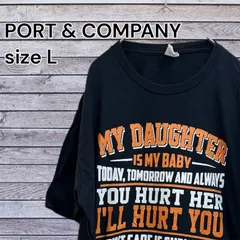 【USA古着】メッセージTシャツ 娘愛 パパ ギミック ゆるだぼ　サイズL　ブラック　メンズ