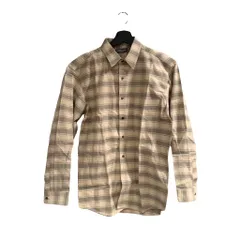 シンプルライフ SIMPLELIFE  シャツ 長袖 チェックM  緑 グリーン ■GY99