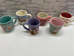 [N5-30]◇ 디즈니 씨 더피 셰리 메이 제라토니 미키 미니 짱 크리스마스 디자인 할로윈 디자인 머그컵 정리 판매 6 점 세트