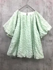 petit main LIEN プティマインリアン 3352222-39 ジャガードバルーン ブラウス シャツ sizeF/ライトグリーン ■◆ レディース