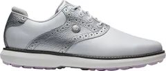 フットジョイ レディース シューズ スニーカー FootJoy Womens Traditionspikeless Golf Shoes WhitePurple ホワイトのサムネイル