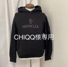 モンクレール HOODIE プルオーバー パーカー ロゴ 黒 M