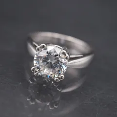 S248 キュービックジルコニア CZ 925刻印 リング デザイン シルバー 指輪 11号