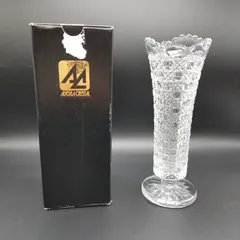 【TAKA84-32】◇ ガラス ISHIZUKA GLASS 石塚硝子 ADERIA CRYSTAL ｢ AE 花器 フラワースタンド｣ R-768 ヴィンテージクリアのサムネイル