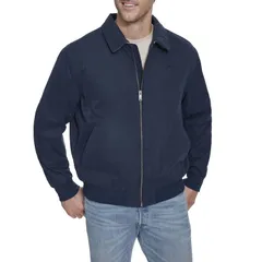 ドッカーズ メンズ アウター ジャケット・ブルゾン トール Big Tall Dockers Microtwill Bomber Jacket Navy ネイビーのサムネイル