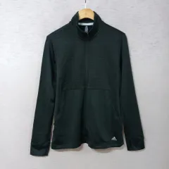 B3-27/adidas ブラック 起毛 ジップアップ ジャケット メンズ M