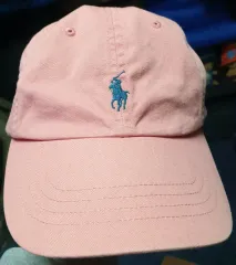 POLO RALPH LAUREN コットン ベースボールキャップ OS ライトピンク