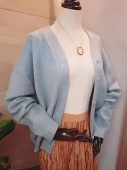 今からずっと着る 春COLOR 厚手 ニットカーディガン 新品