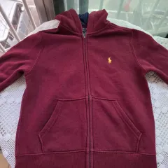 Polo Kids バーガンディ フードジップアップ ㅡ値下げ