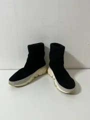 235 ブラック ニット ソックス スニーカー