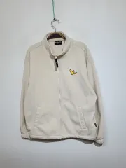 (L) マークゴンザレス フリース アウター ベージュ フリース ジャケット