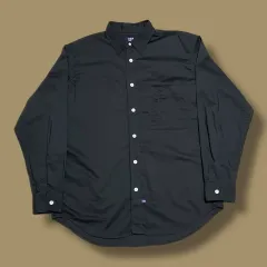 The North Face パープルラベル ワンポケット チャコール 機能性 シャツ