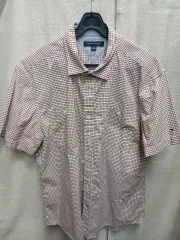 トミーヒルフィガー メンズ CHECK 半袖 シャツ L