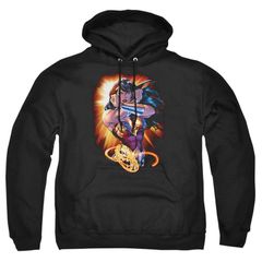 애니메이션 캐릭터 남성 아우터 니트 스웨터 파커 Licensed Character Justice League Of America Wonder Woman Rays Adult Pull Over Hoodie Black 블랙