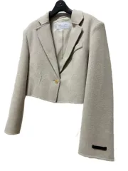 (新品) ハイクオリティ ウールカシミア ハンドメイドジャケット 色2カラー