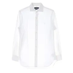 ポロ ラルフ ローレン スリムフィット コットン ドレス シャツ 白