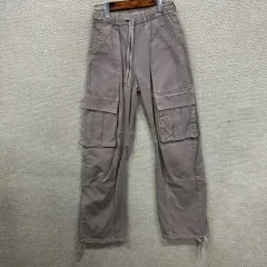 ザラ ZARA ベージュ カーゴパンツ ズボン 24インチ M13335