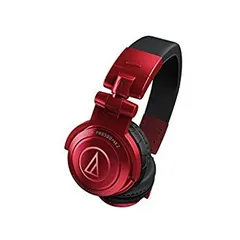 【中古】audio-technica 密閉型DJモニターヘッドホン 着脱コードタイプ レッド ATH-PRO500MK2 RD
