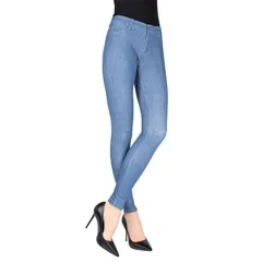 メモイ レディース ボトムス カジュアルパンツ コットン デニム レギンス MeMoi Unbottled Cotton Blendenim Jean Leggings Light Wash デニム