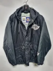 80 90's ヴィンテージ LA kings コーチ ダウン パーカ オーバーサイズ