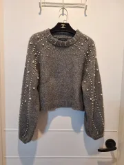 ザラ ZARA レディース パール ニット Tシャツ