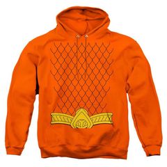 애니메이션 캐릭터 맨즈 아우터 니트 스웨터 파커 Licensed Character Justice League Of America New Aquaman Uniform Adult Pull Over Hoodie Orange 나