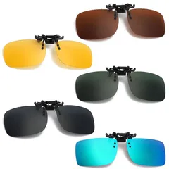 【在庫セール】[LIKENNY] 偏光サングラス サングラス UVカット クリップオン 偏光 前掛け偏光サングラス 紫外線カット 超軽量 固定タイプ ワンタッチ装着 オーバーサングラス 自転車 釣り ドライブ アウトドア 運転用 夜用 男女兼用