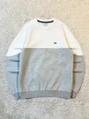 S ラコステ LACOSTE 同系色 新モデル スモールロゴ バイカラー スウェット